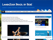 Tablet Screenshot of lambazoukbrazil.com